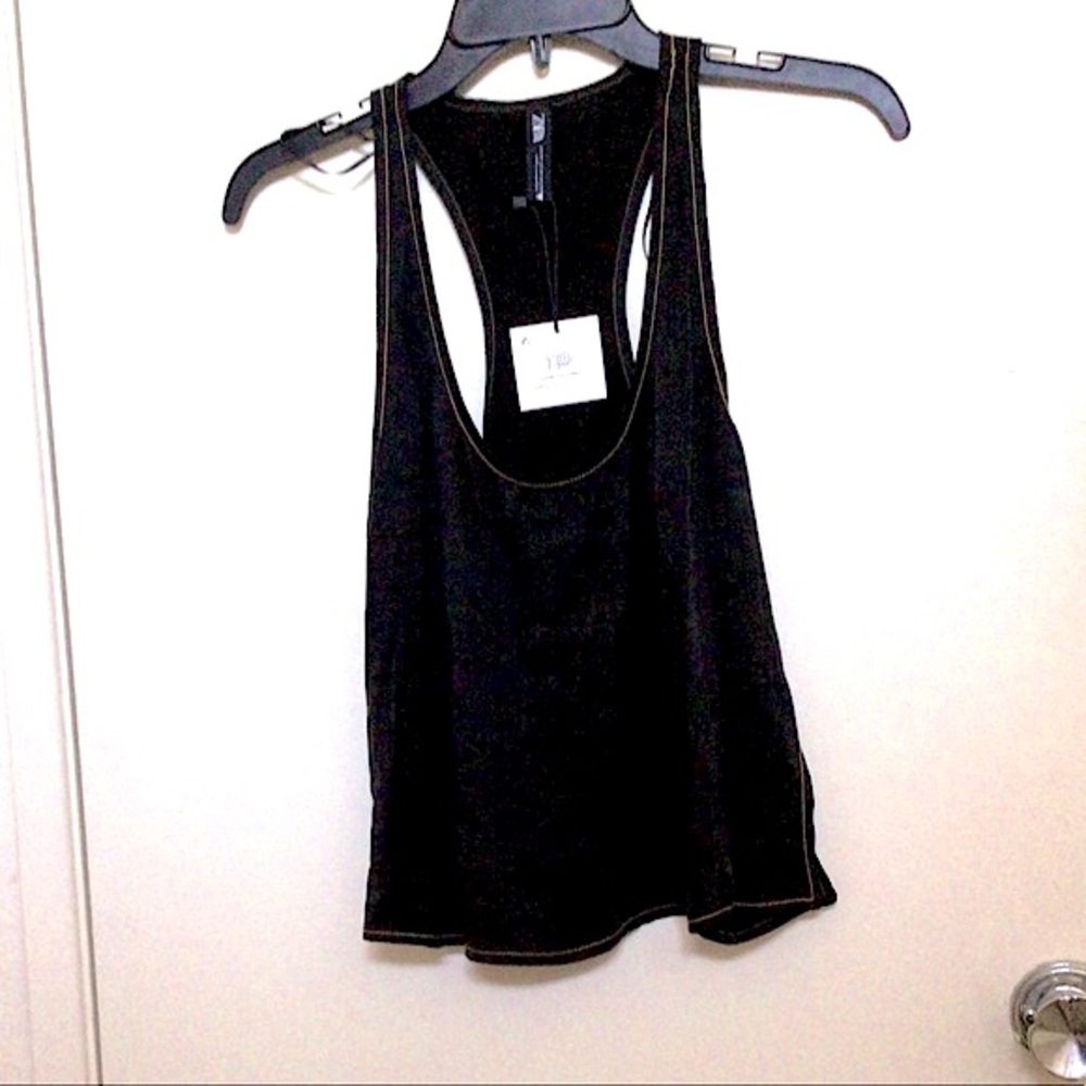 Zara Contrast Stitching Racerback Tank Top